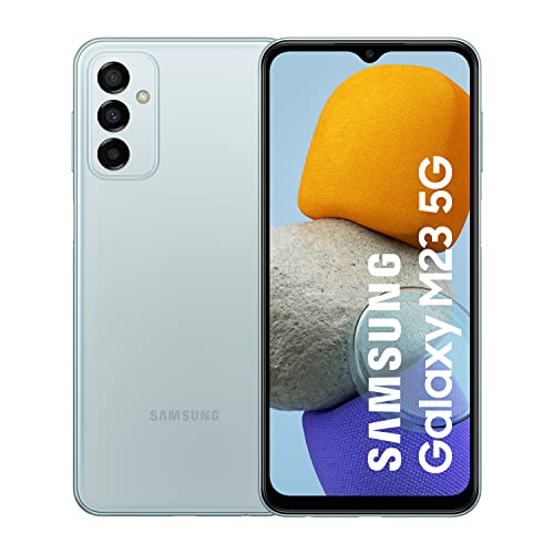 Samsung Galaxy M23 5G (128 GB) Light Blue – Android Mobile Phone, Without SIM Card, Smartphone with 4 GB of RAM (Spanish Version)