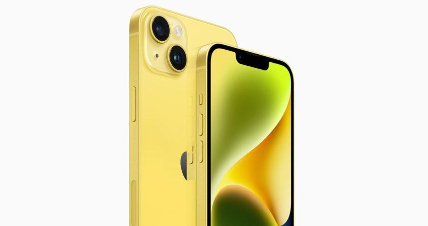 Apple presents a new iPhone 14 in yellow