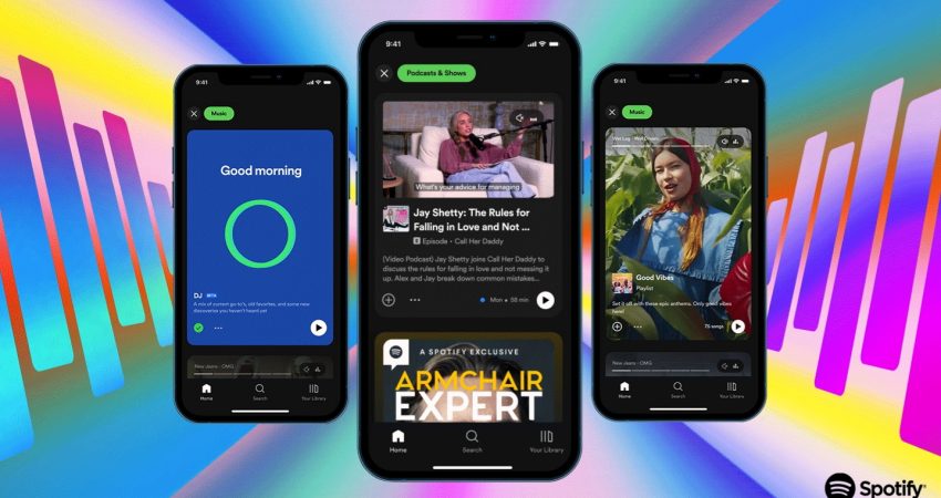 Spotify launches a new design to make it clear that it is no longer a music app