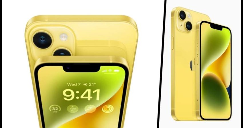 What is special about the yellow model of iPhone 14 and iPhone 14 plus? You can order like this